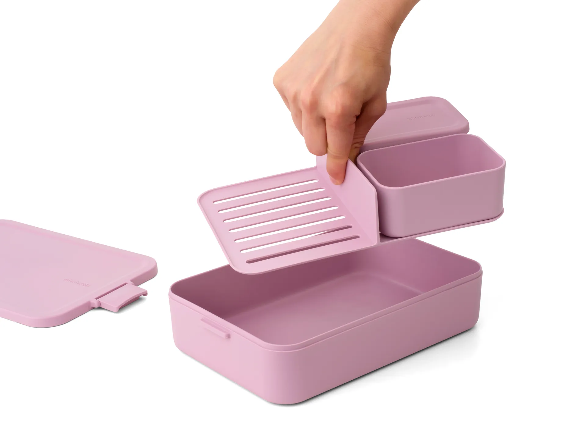 Make & Take lancheira Bento grande 2 L, Lilac Pink Brabantia