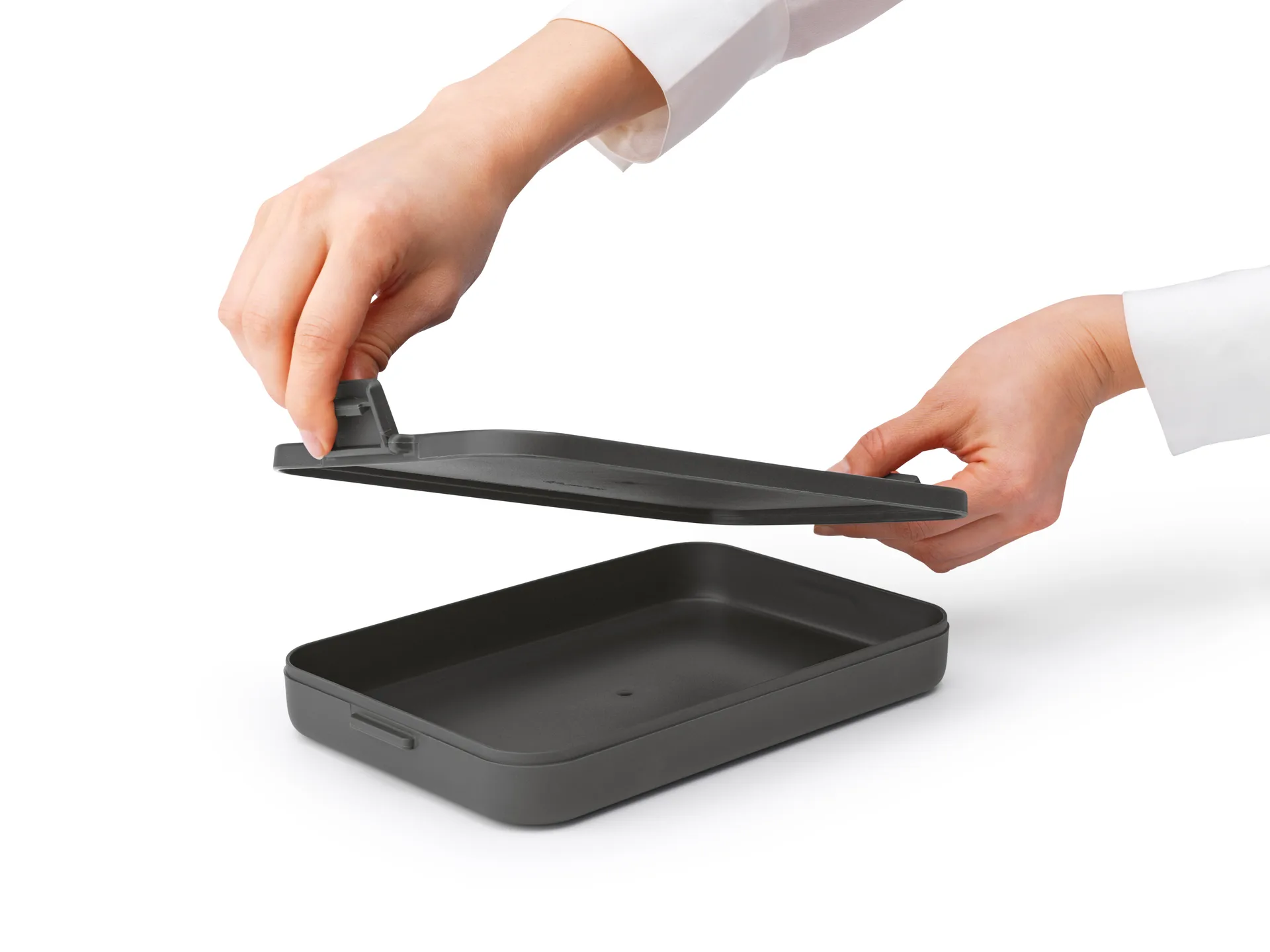 Make & Take lancheira plana 1.1 L, Cinza escuro Brabantia