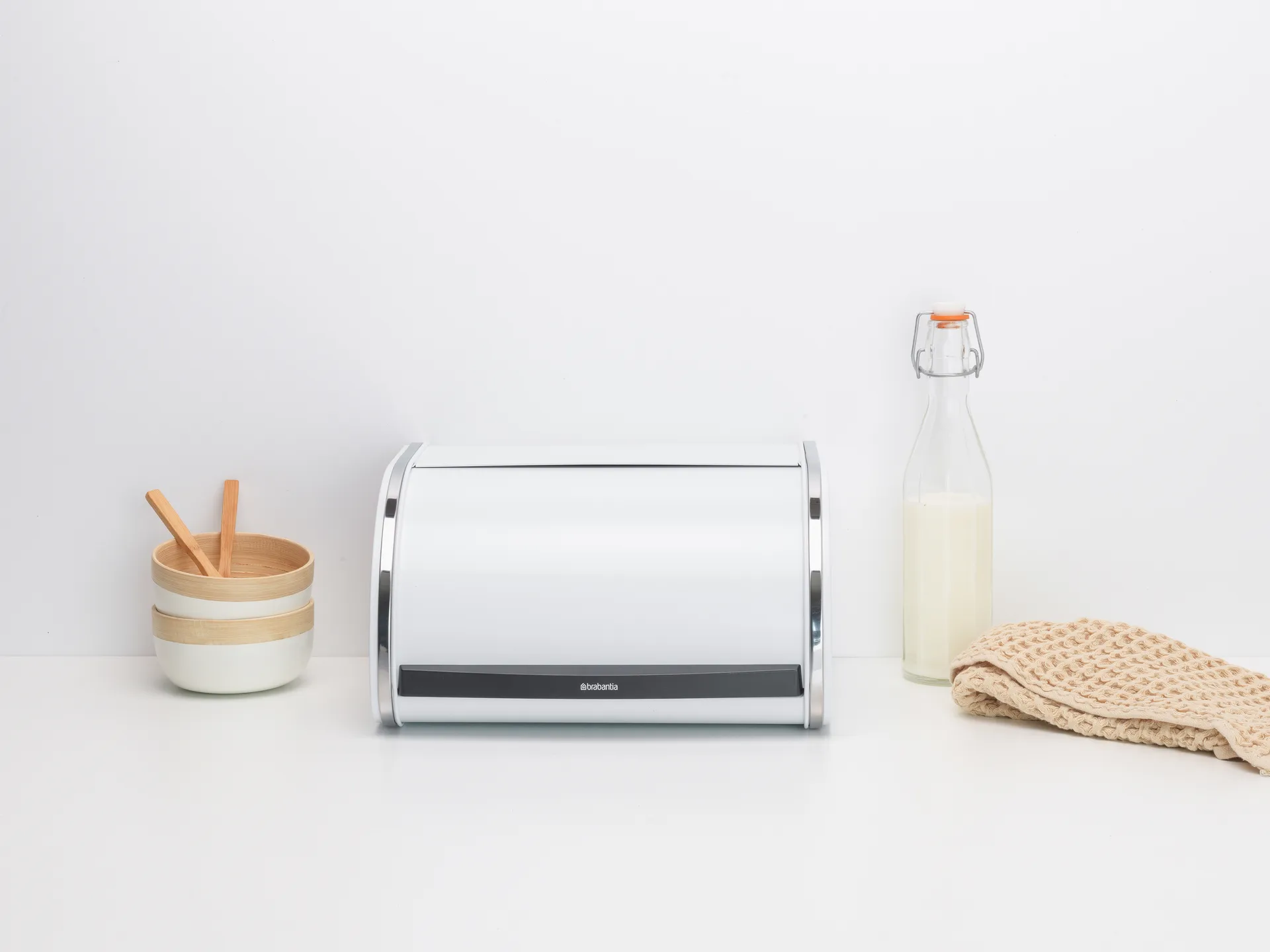 Roll Top caixa para pão pequena , Branco Brabantia