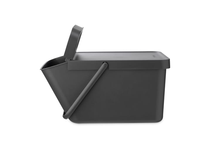 Sort & Go balde de lixo empilhável 20 L, Cinza Brabantia