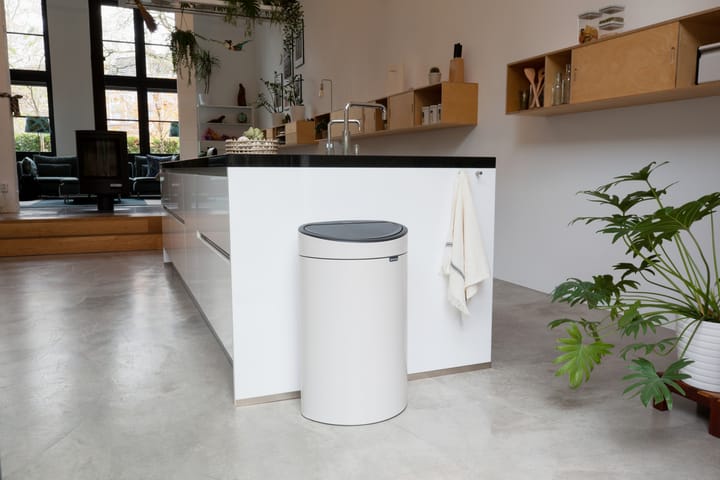 Touch Bin 40 litros, Soft beige Brabantia