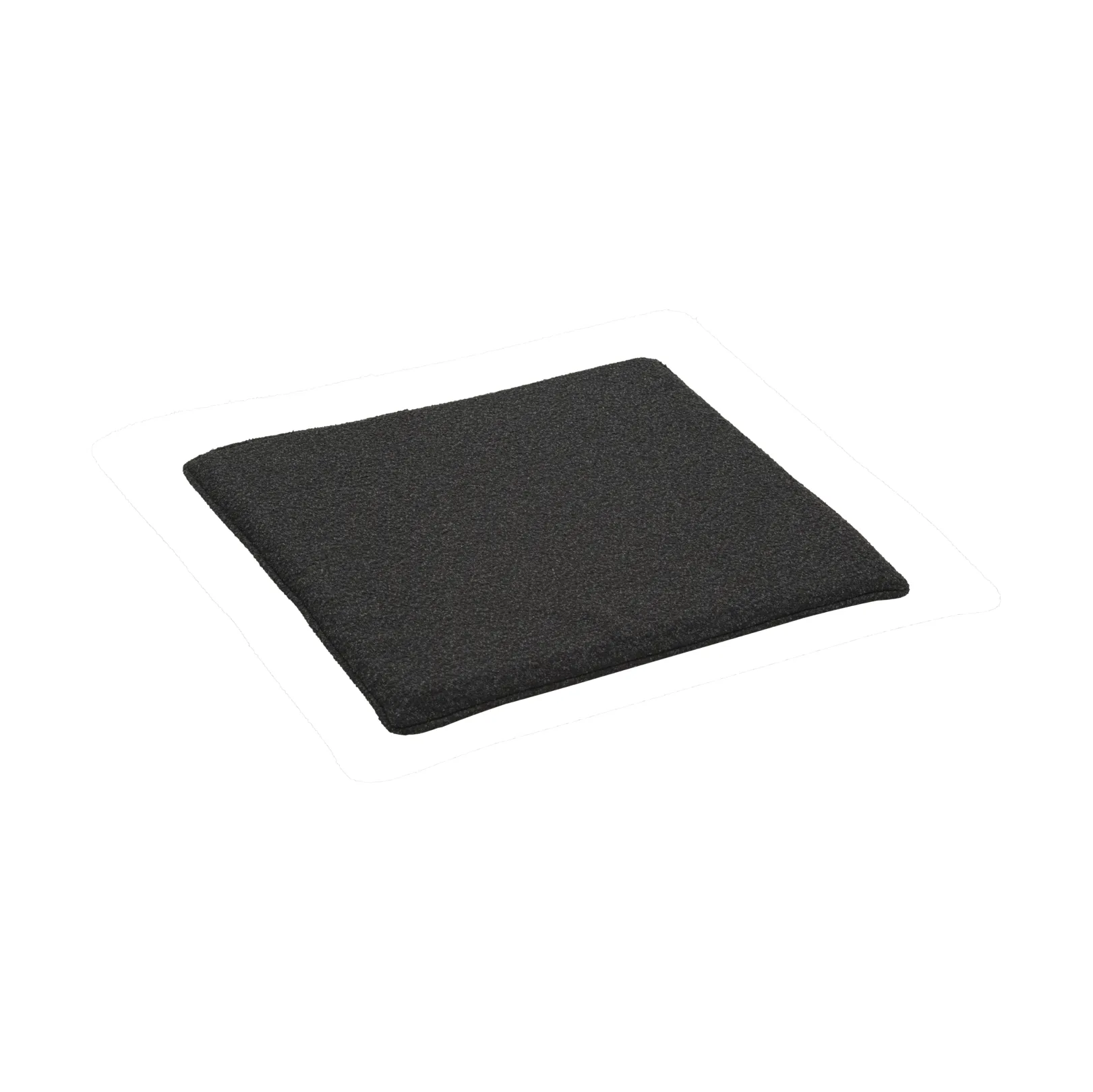 Almofada de assento Frisk, Teddy black, 37x37 cm Brafab