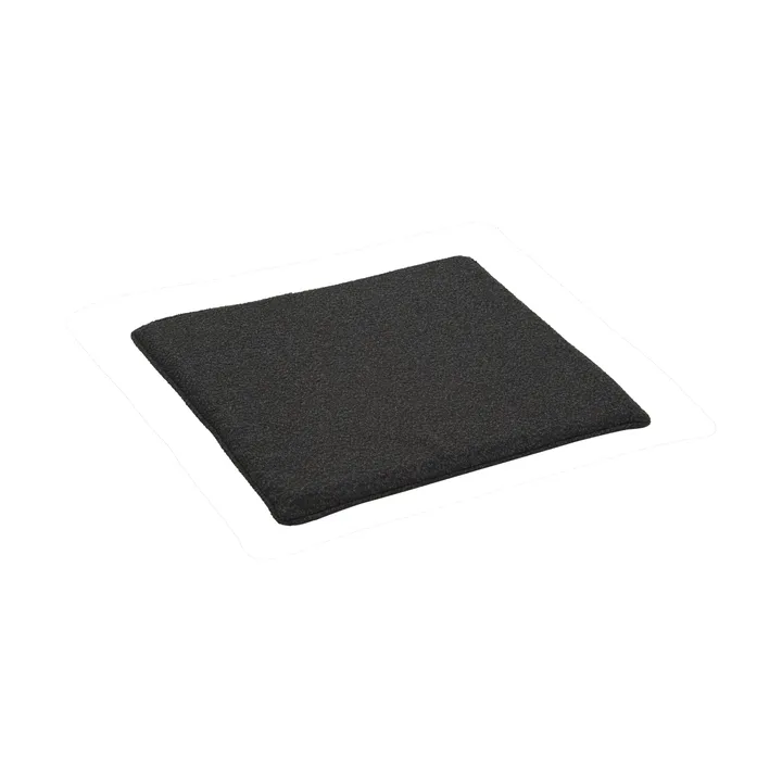 Almofada de assento Frisk - Teddy black, 37x37 cm - Brafab