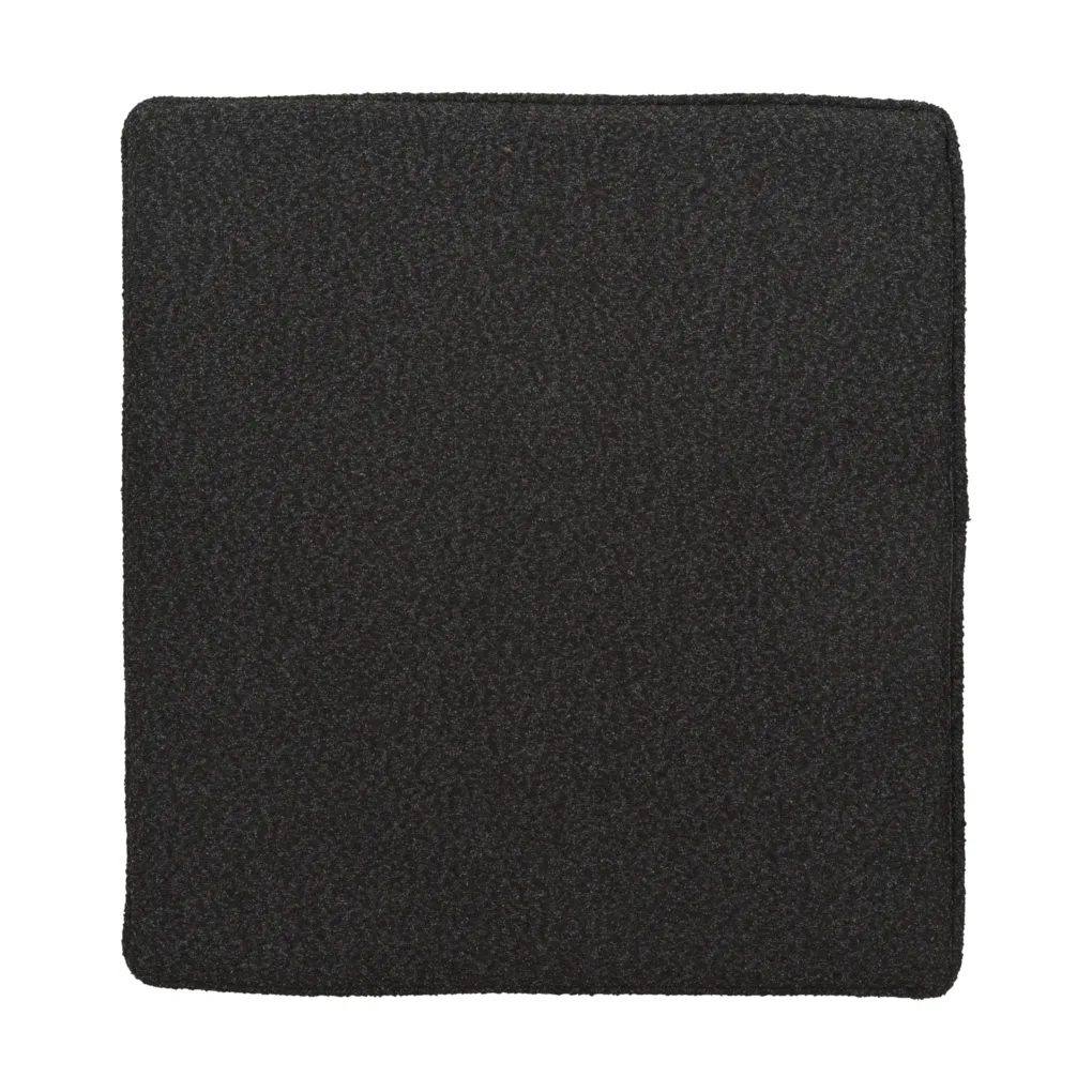 Almofada de assento Frisk, Teddy black, 43x41 cm Brafab