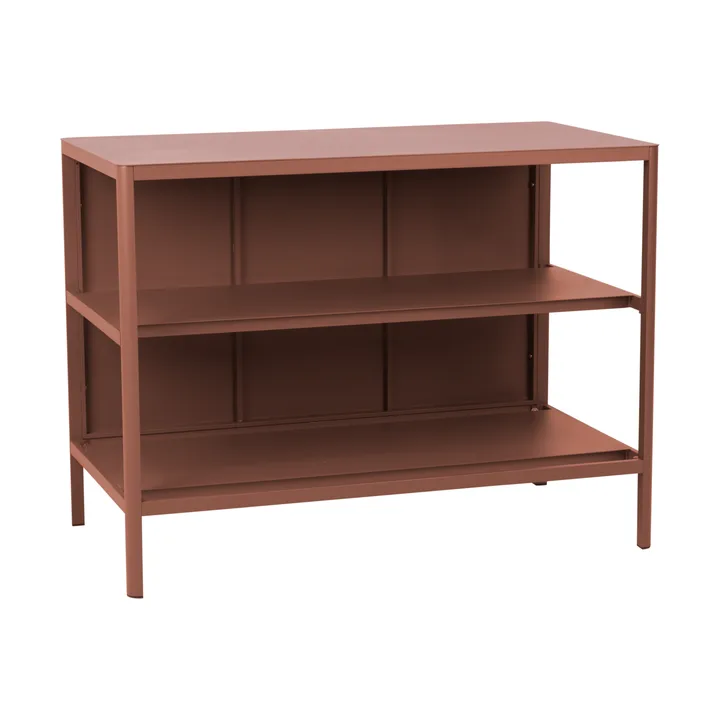 Bancada de cozinha exterior Kelia com prateleiras - Zin red, 121x91x64 cm - Brafab