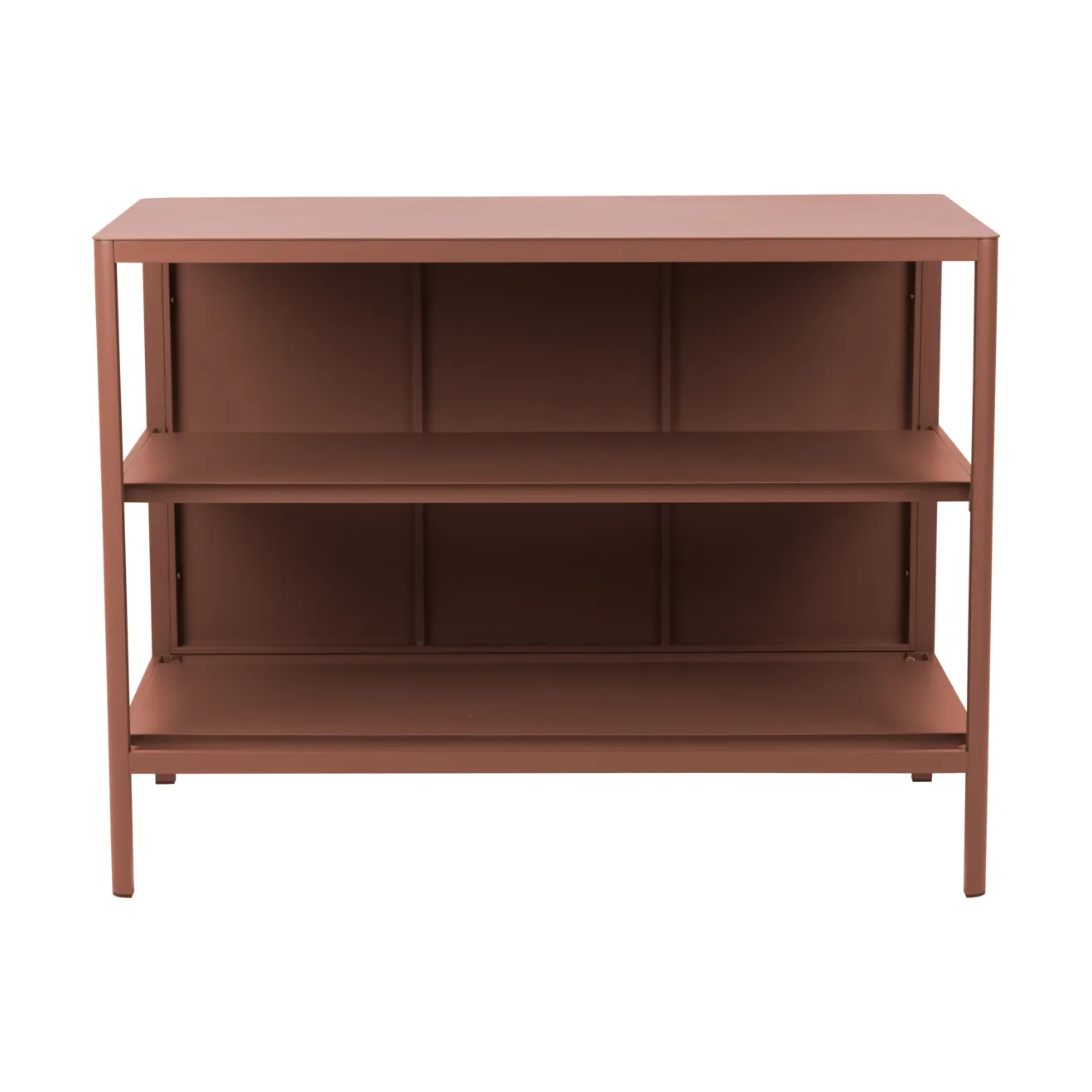 Bancada de cozinha exterior Kelia com prateleiras, Zin red, 121x91x64 cm Brafab