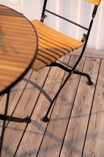 Brewer cadeira de jantar - Preto-teca - Brafab