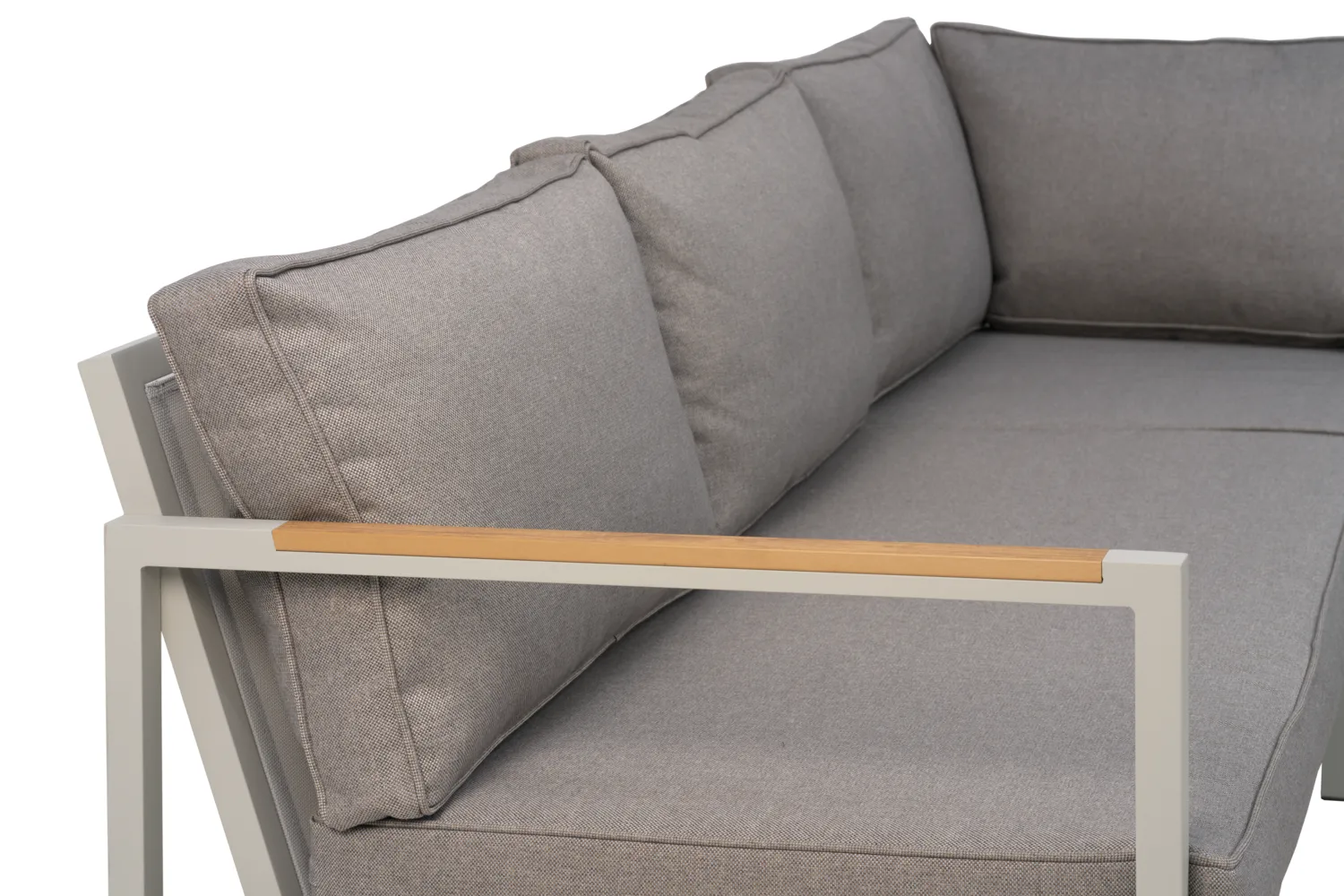 Conjunto de sofá Cap, Light grey-cinzento, 5 lugares Brafab