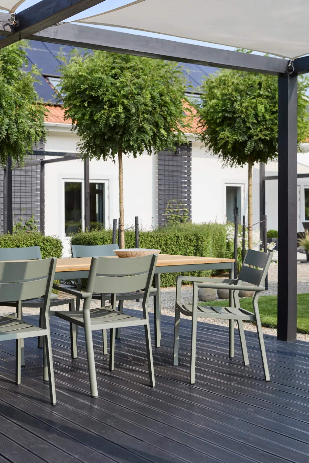 Delia cadeira de braços, Verde nórdico Brafab