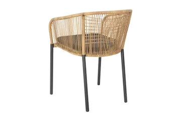 Delta cadeira de braços - Antracite-natural - Brafab