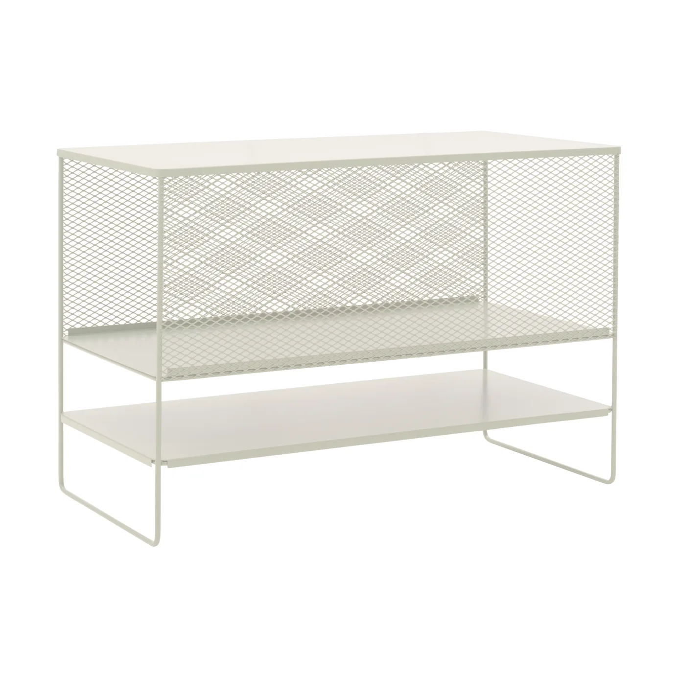 Haru armário de bancada para cozinha exterior com prateleiras 120x90x60 cm, Branco pérola Brafab