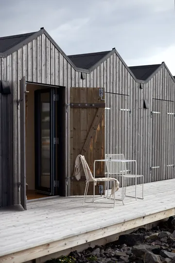 Haru mesa de café - Pearl white, 54x61 cm - Brafab