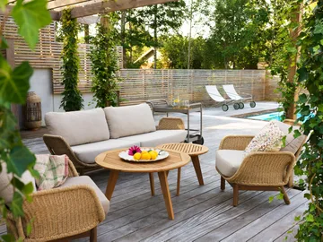 Lily sofá - Twist straw-plush wheat, 2,5 lugares - Brafab