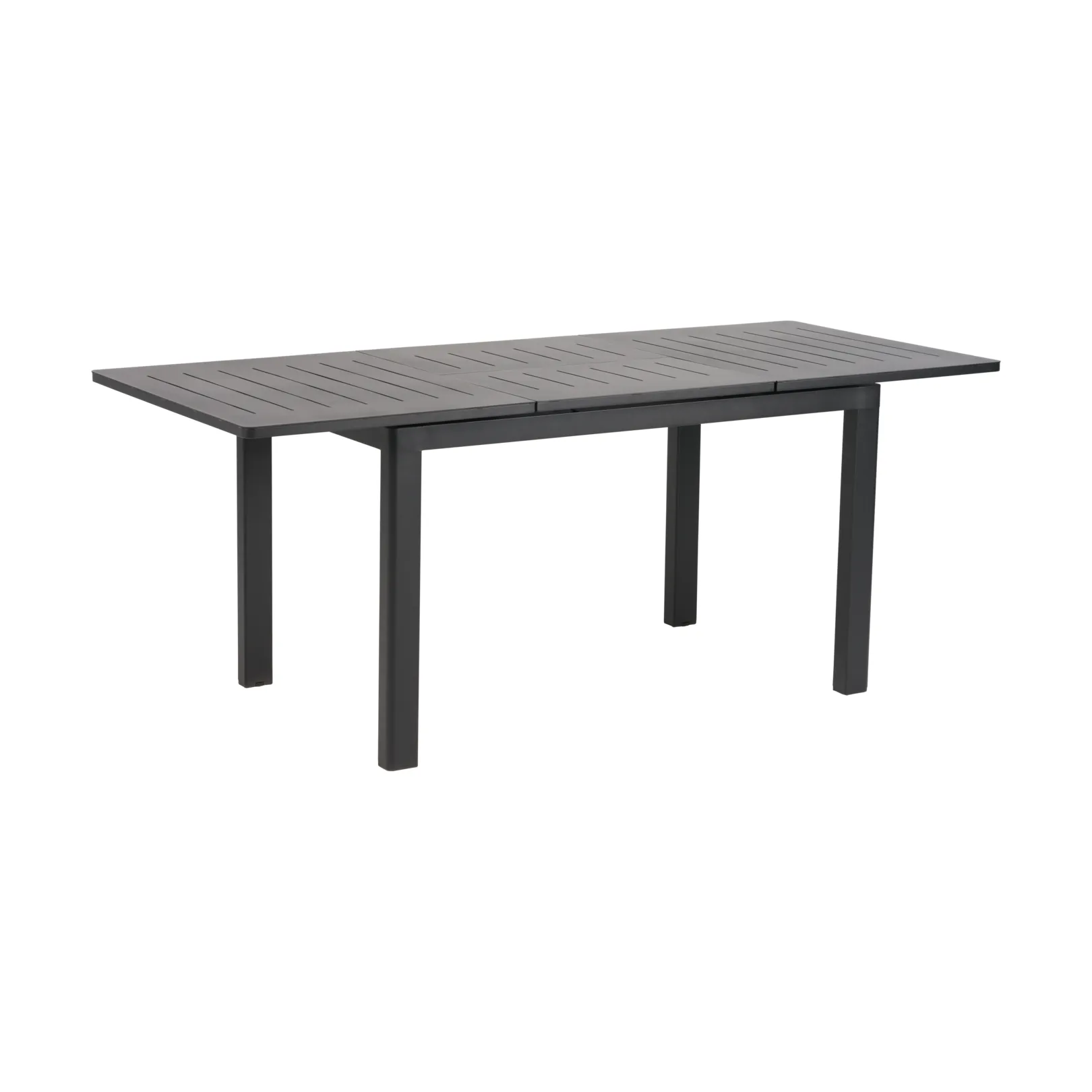 Lomma mesa de jantar, Preto, 128-187x80x73 cm Brafab