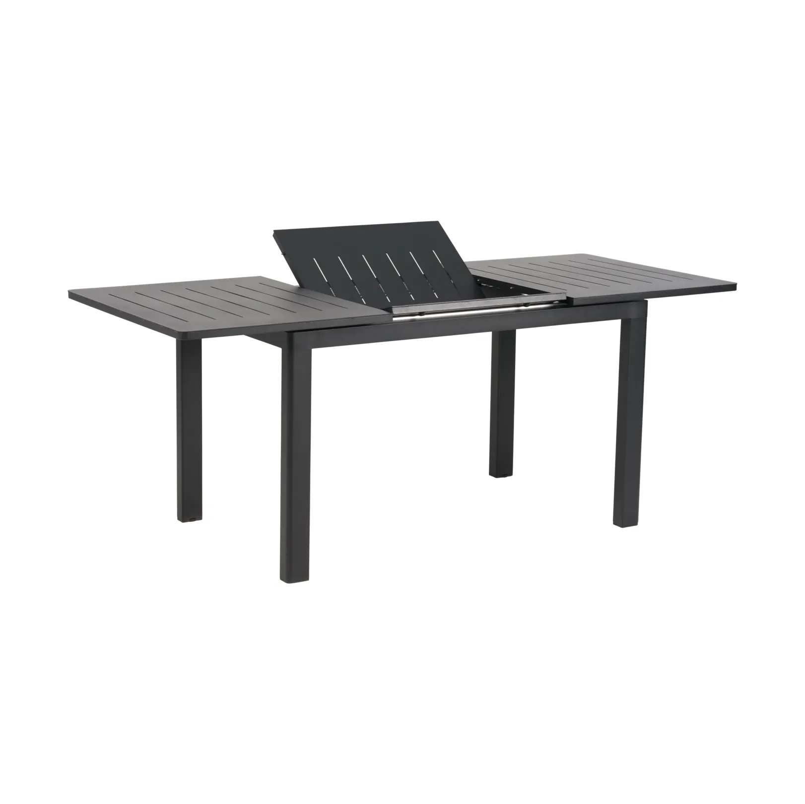 Lomma mesa de jantar, Preto, 128-187x80x73 cm Brafab