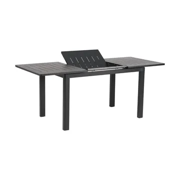 Lomma mesa de jantar - Preto, 128-187x80x73 cm - Brafab
