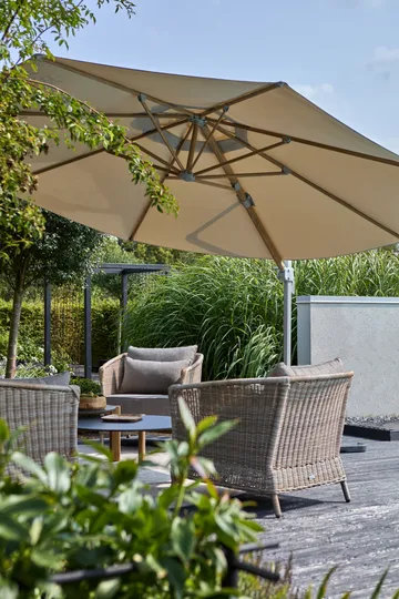 Luzzi guarda-sol suspenso - Caquí-areia - Brafab