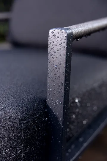 Lyra poltrona - Preto-teddy preto - Brafab