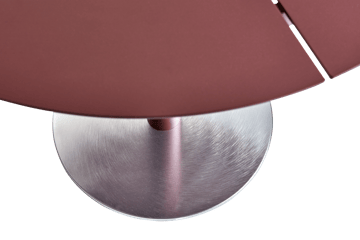 Mesa de café Peace Bistro Ø80 cm Zin red - undefined - Brafab
