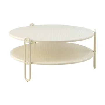 Mesa de centro Blixt - Pearl white, Ø85 cm - Brafab