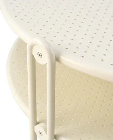 Mesa de centro Blixt - Pearl white, Ø85 cm - Brafab