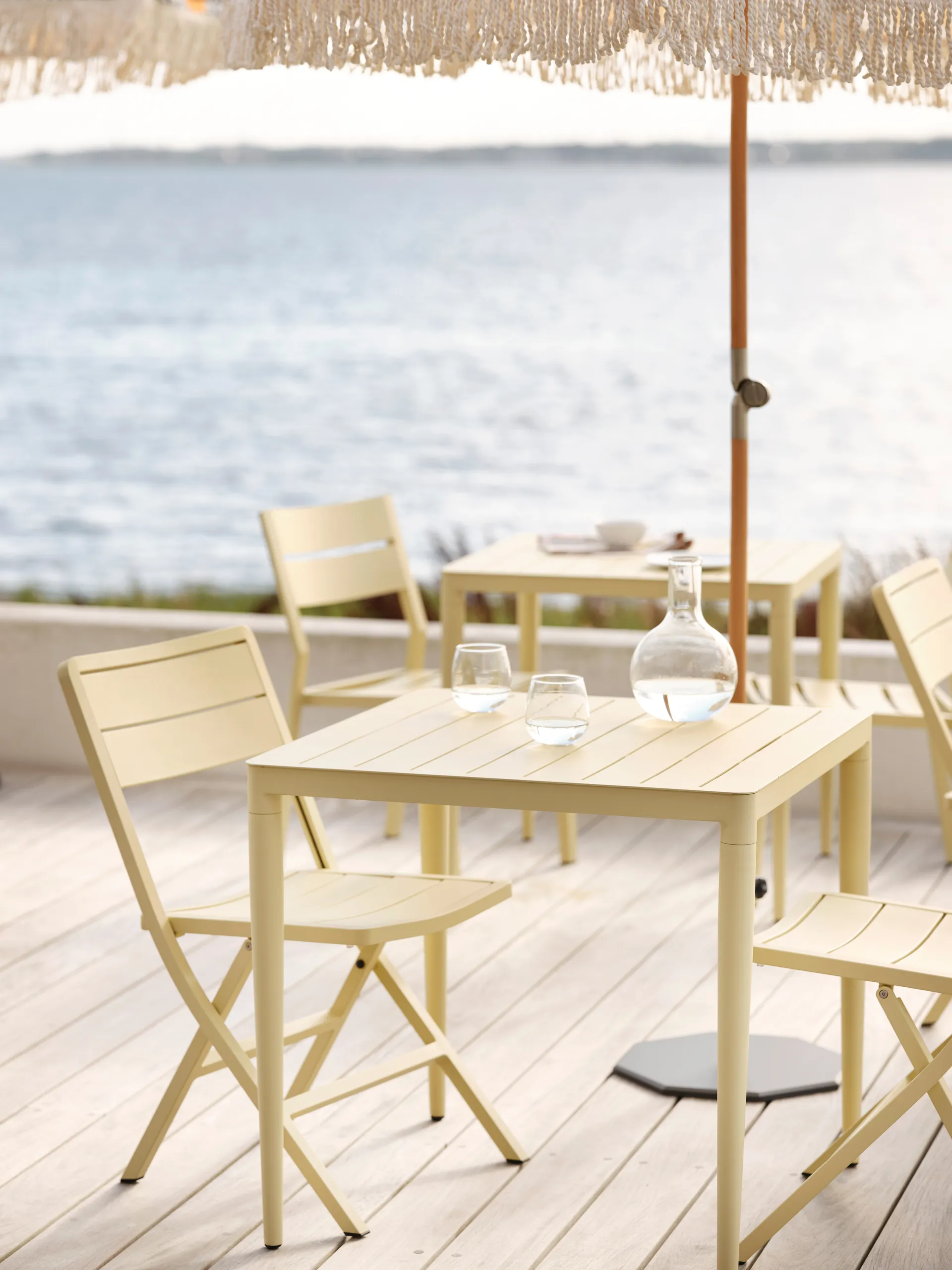 Mesa de jantar Bigby, Light grey, 76x76 cm Brafab