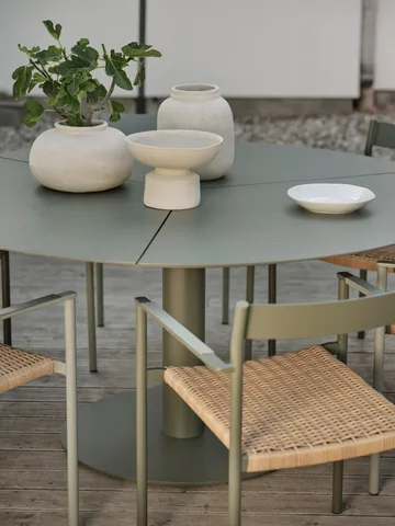 Mesa de jantar Peace Ø110 cm Nordic green - Brafab