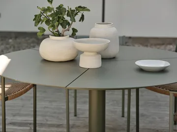 Mesa de jantar Peace Ø110 cm Nordic green - Brafab