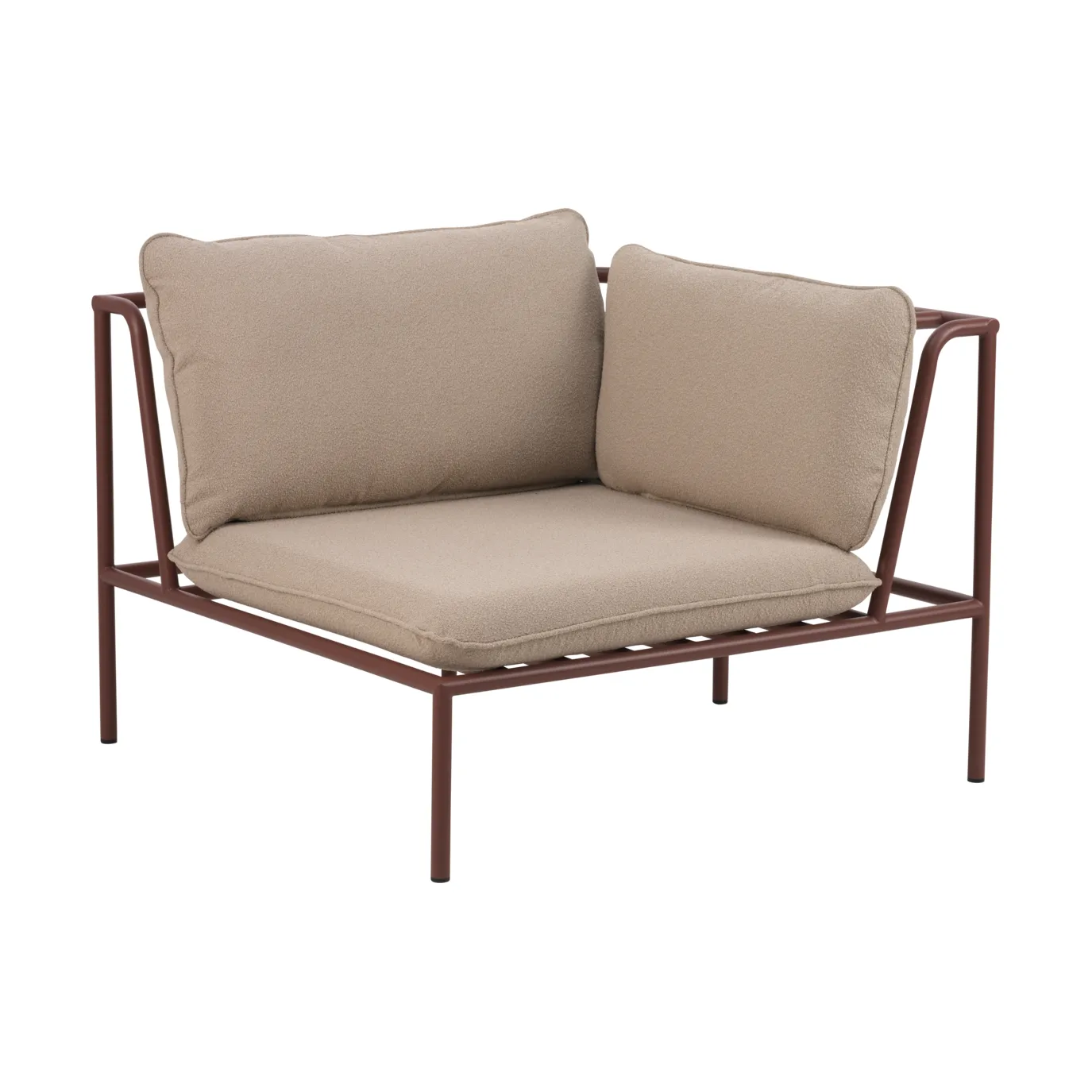 Módulo de sofá Collier, Zin red-teddy beige, canto Brafab