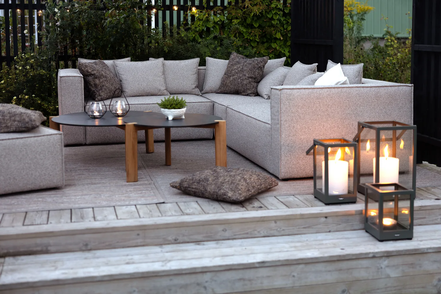 Módulo de sofá Muki, Light taupe, extremidade direita Brafab