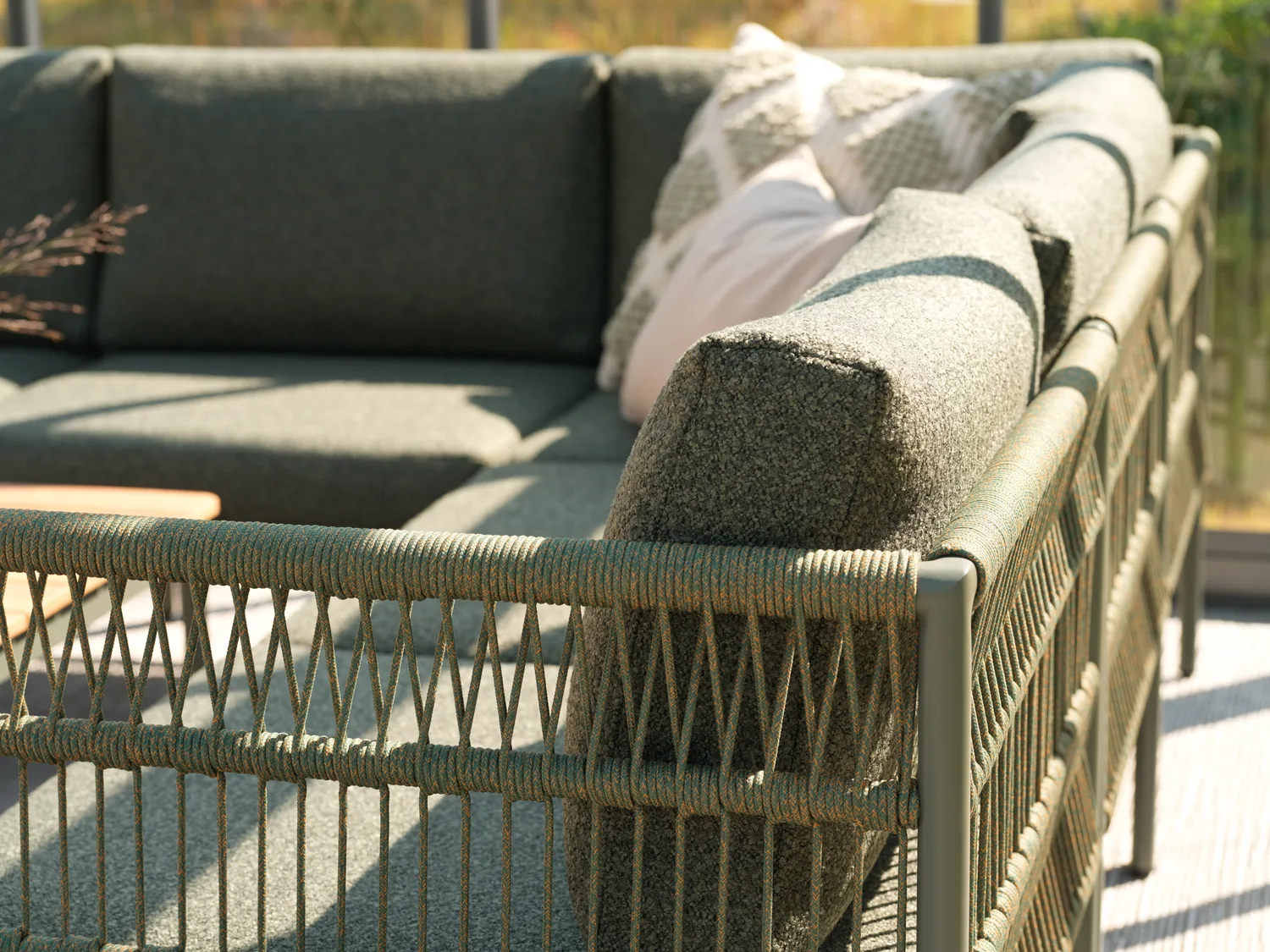 Módulo de sofá Reno, Nordic green-raw avocado, parte central Brafab