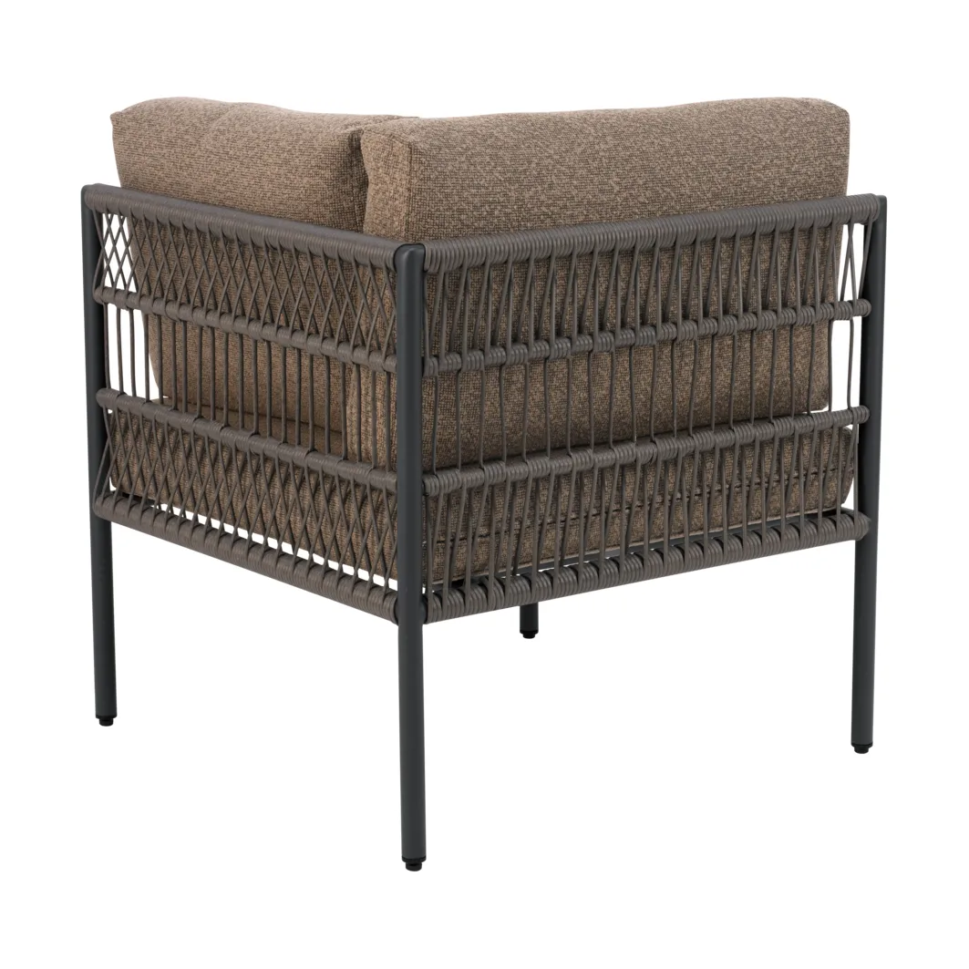 Módulo de sofá Reno, Preto-raw peanut, canto Brafab