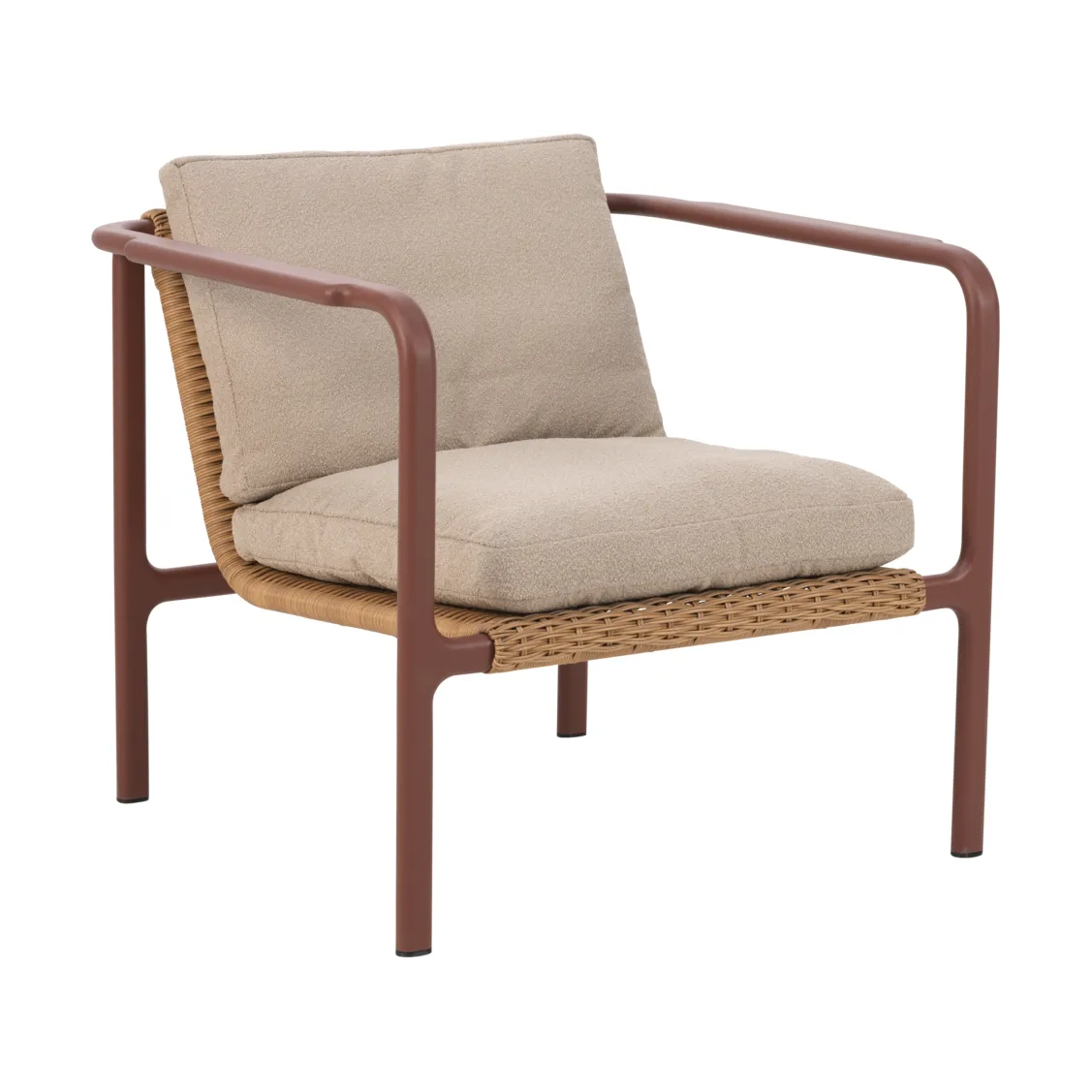 Motty poltrona, Vermelho zin-teddy bege Brafab