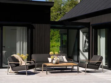 Naos poltrona - Aço inoxidável-quase preto - Brafab