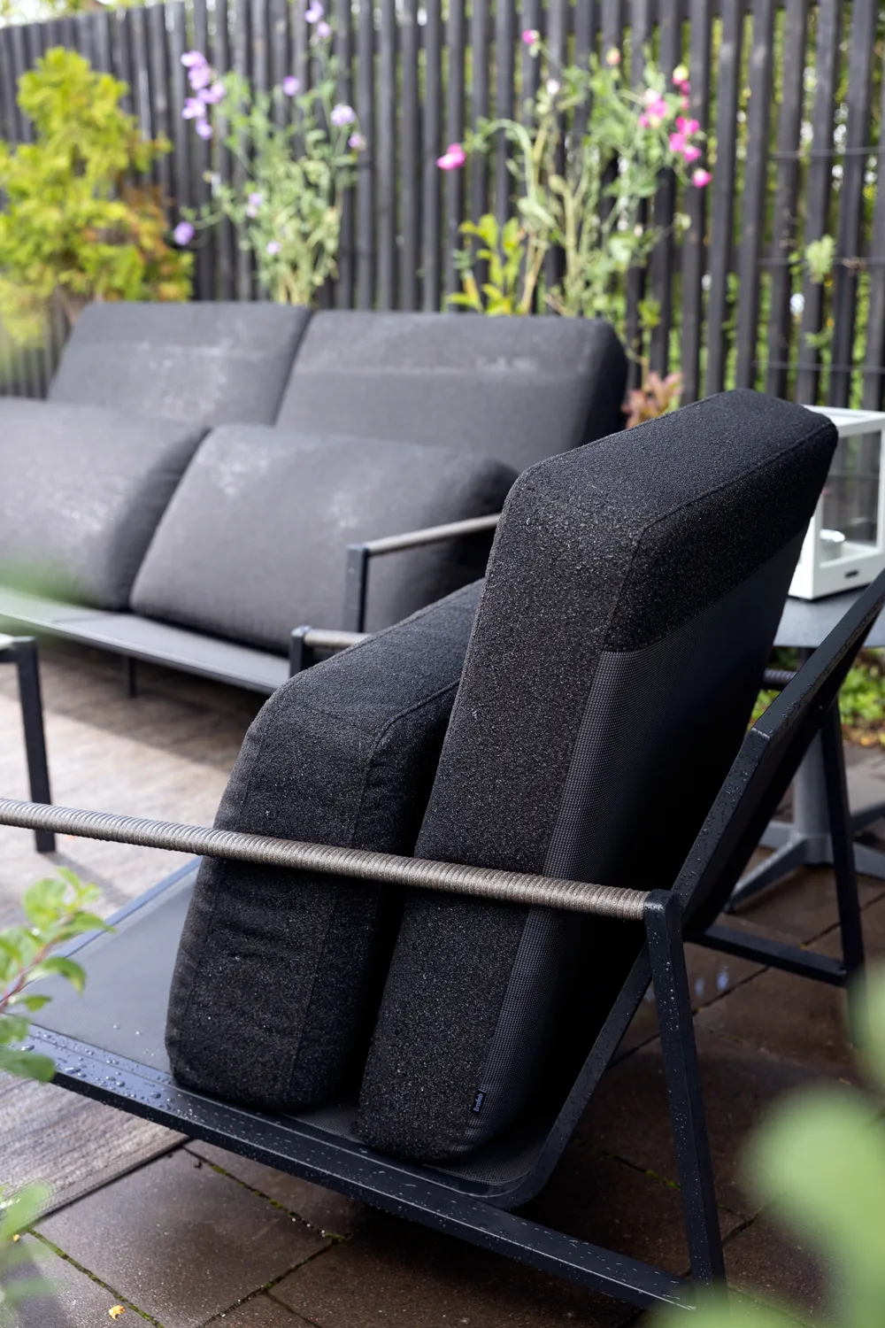 Naos sofá, Preto-teddy black, 2,5 lugares Brafab