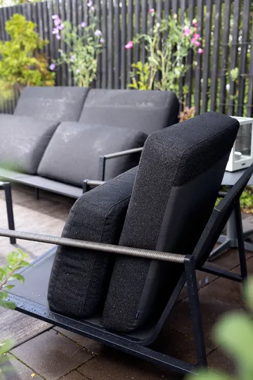 Naos sofá - Preto-teddy black, 2,5 lugares - Brafab