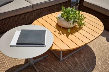 Olive mesa de centro - Khaki-bambu, 110x80 cm - Brafab