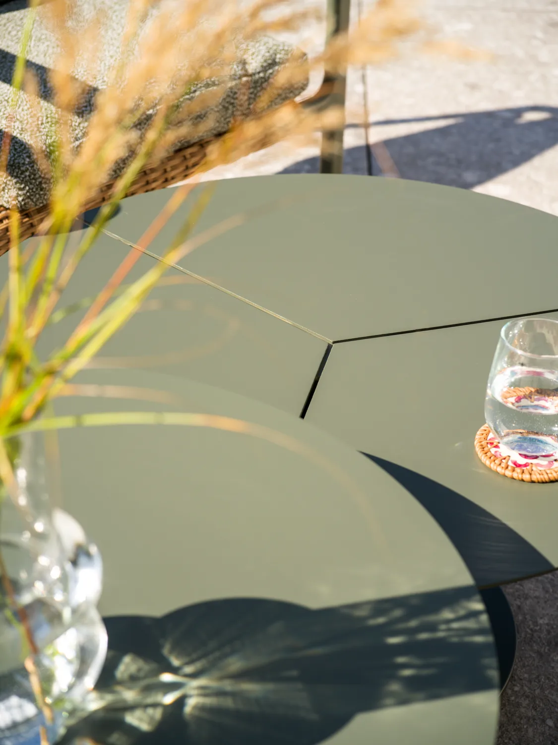 Peace mesa de centro, Nordic green, Ø80x40 cm Brafab