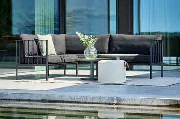 Peace mesa de centro - Nordic green, Ø80x40 cm - Brafab