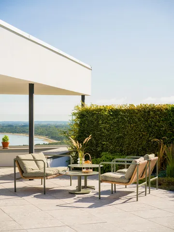 Peace mesa de centro - Nordic green, Ø80x46 cm - Brafab