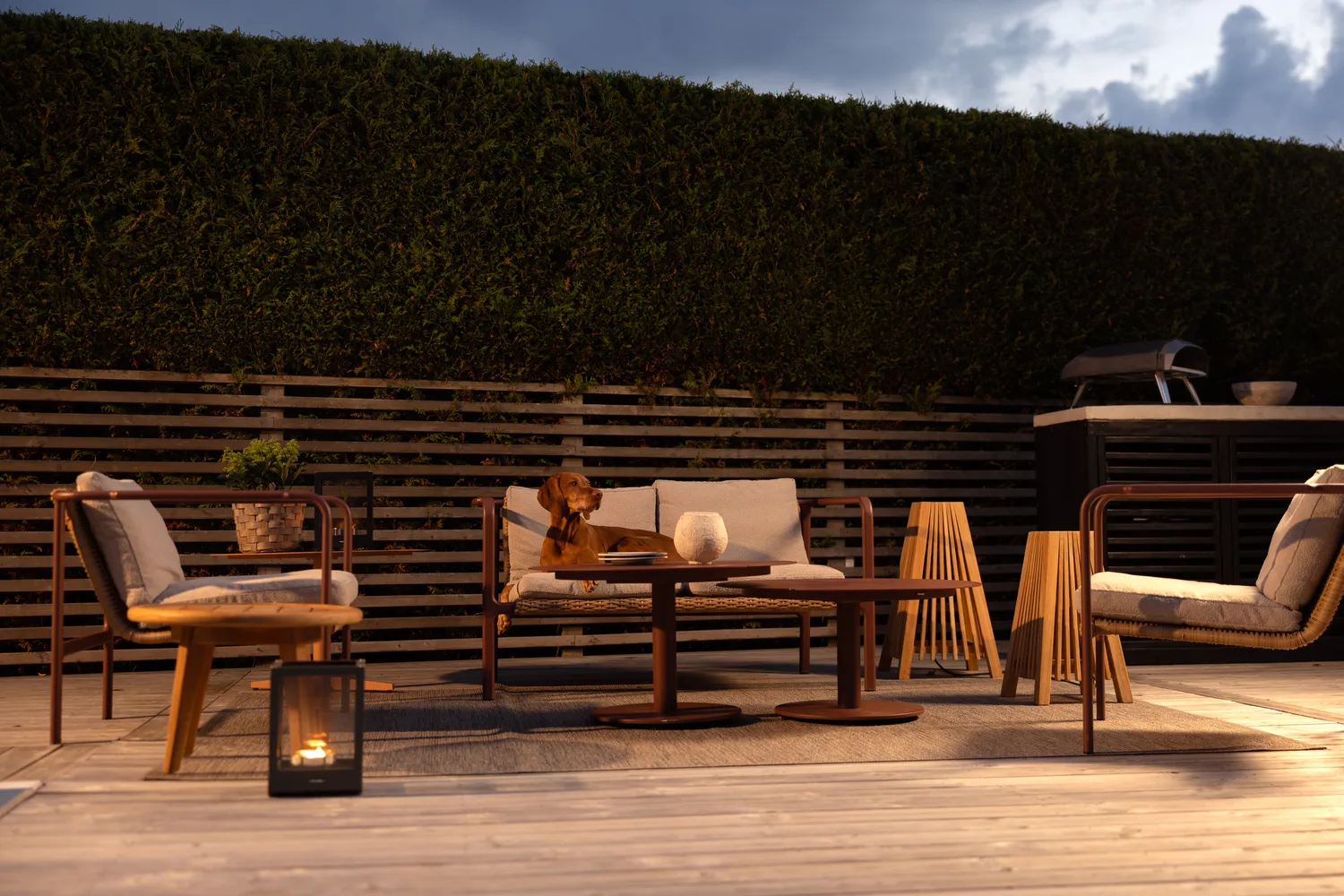 Peace mesa de centro, Zin red, Ø80x40 cm Brafab