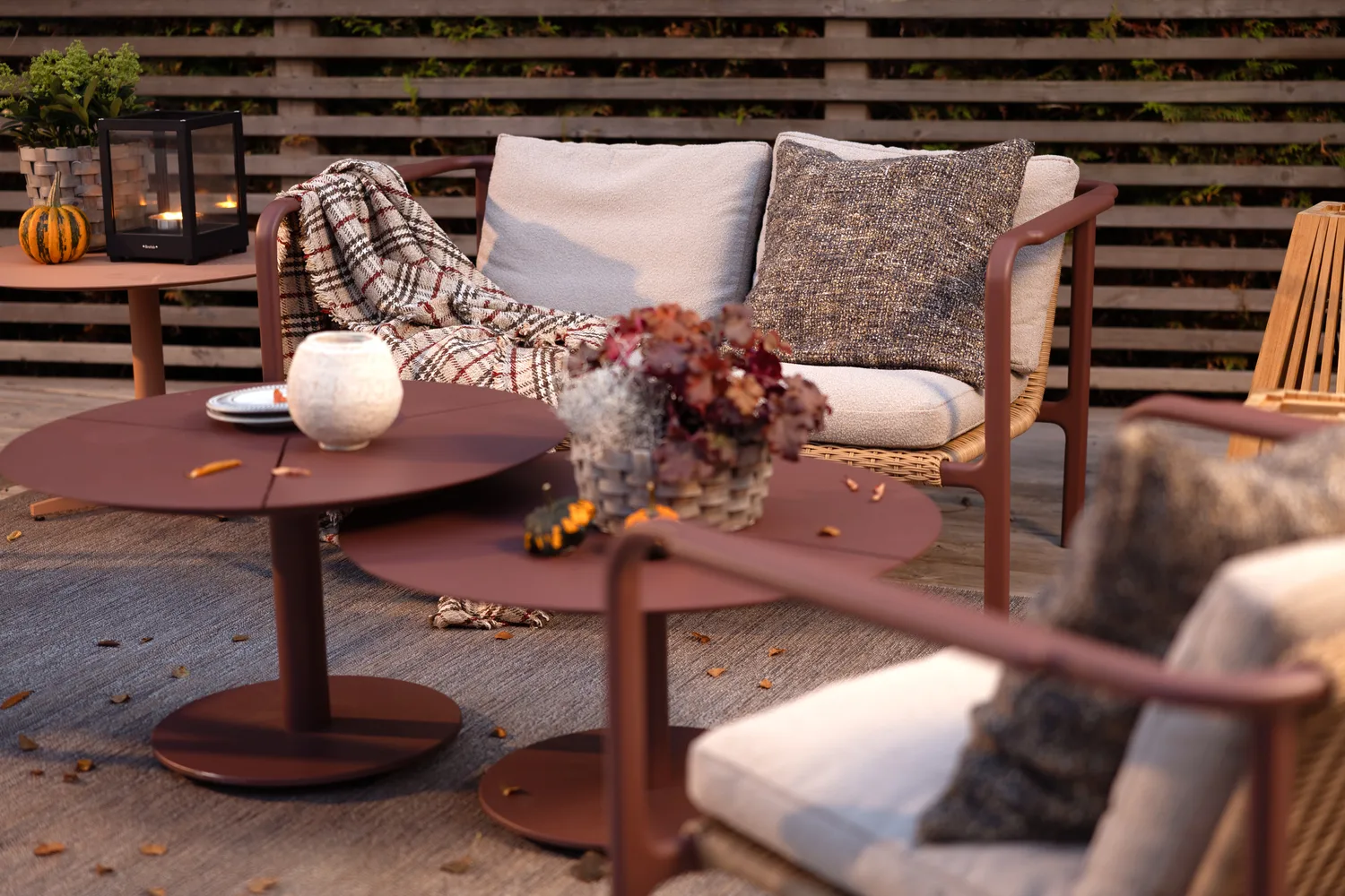 Peace mesa de centro, Zin red, Ø80x40 cm Brafab