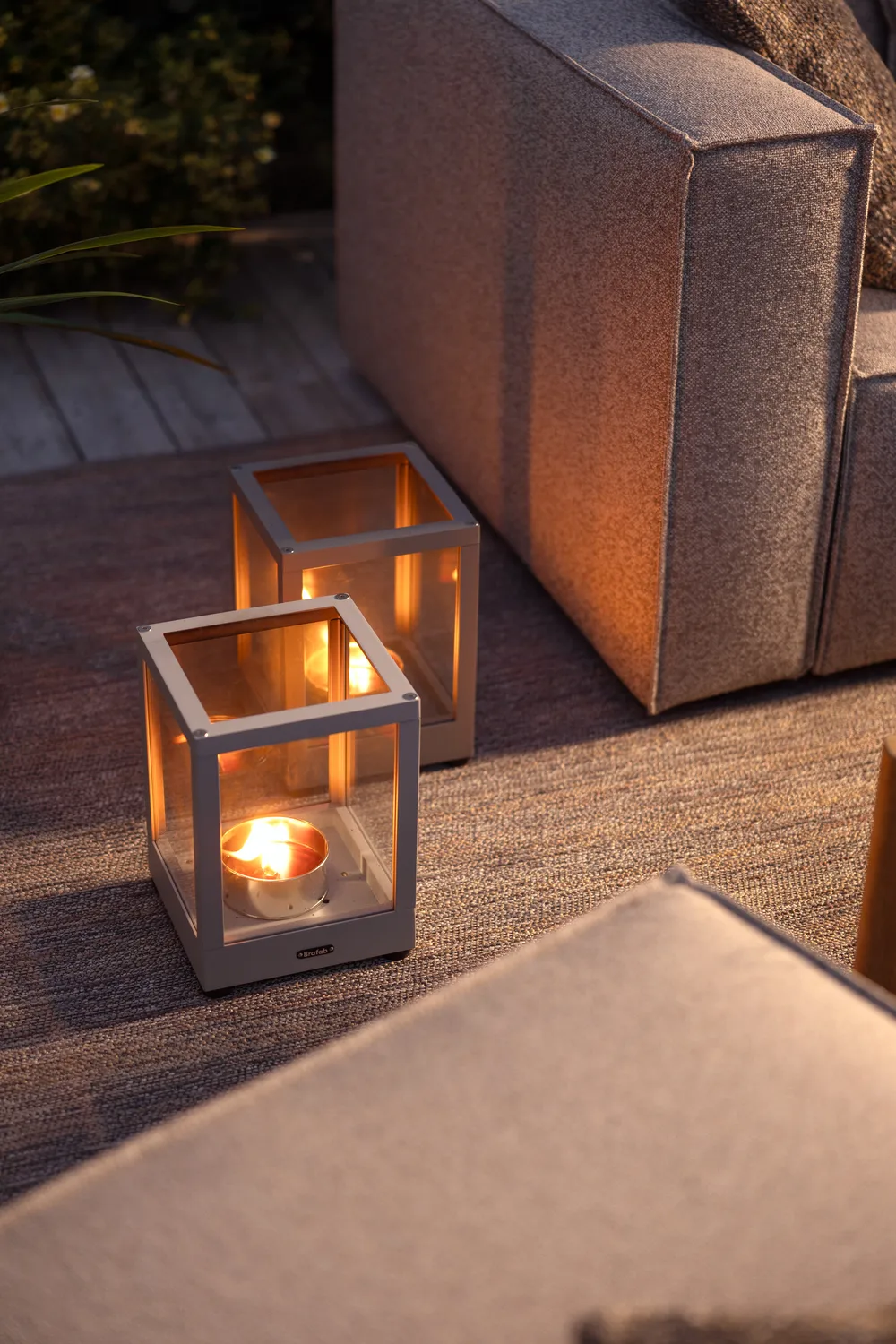 Porta-vela Belfort, Light grey, 28 cm Brafab