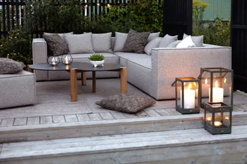 Porta-vela Belfort - Preto, 28 cm - Brafab