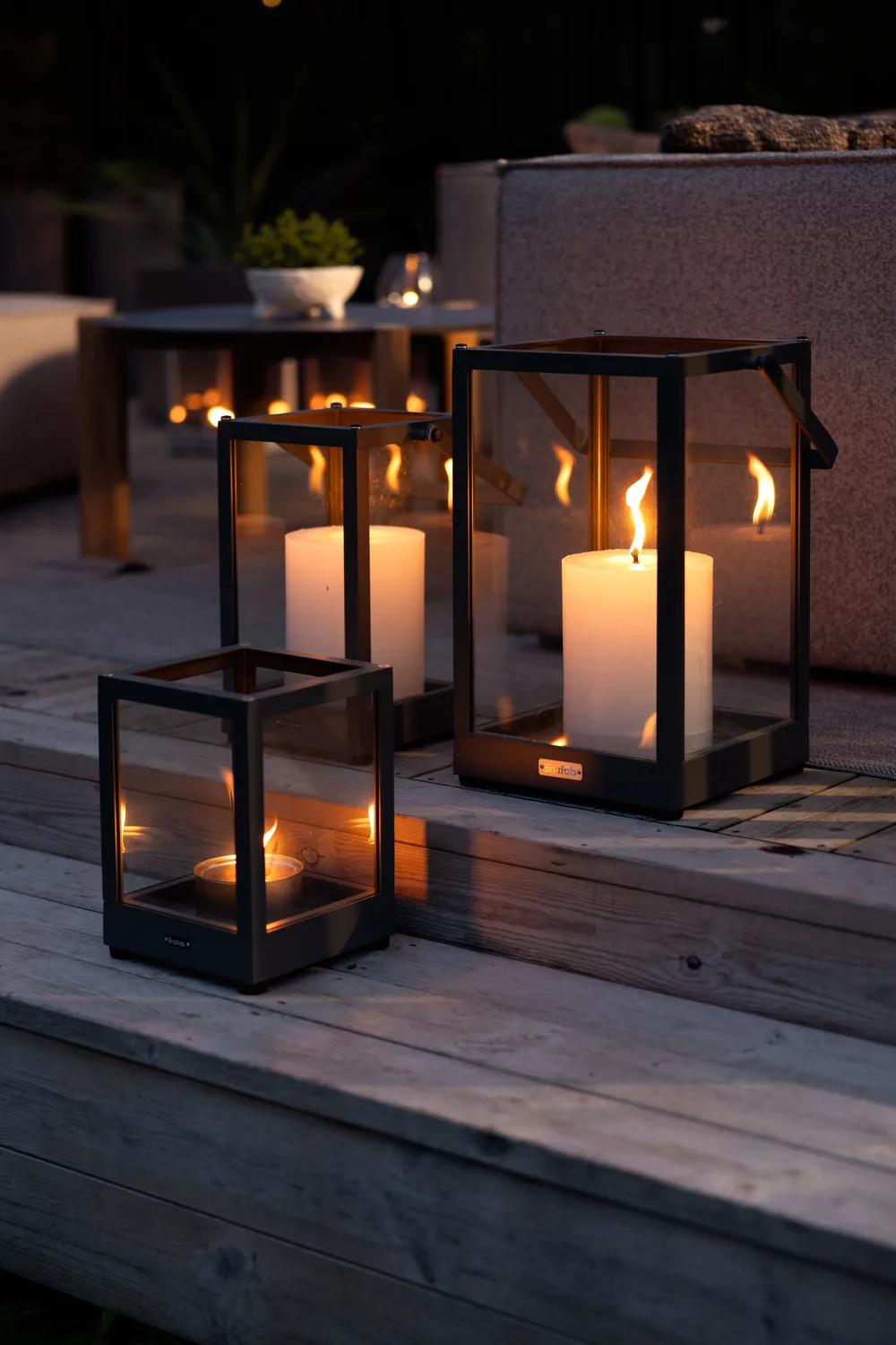 Porta-vela Belfort, Preto, 28 cm Brafab