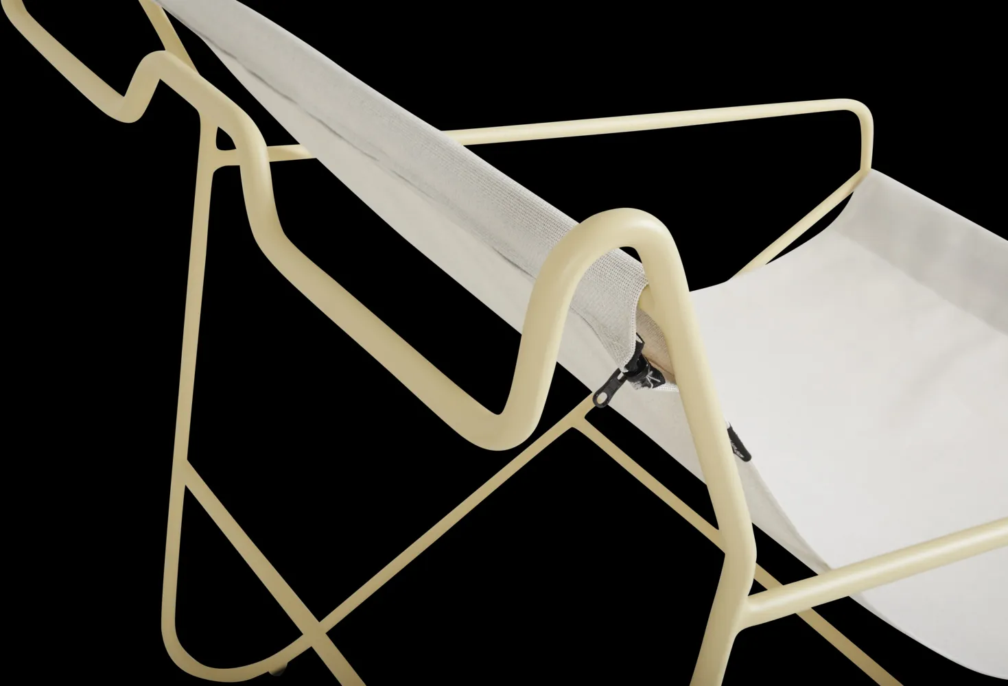 Poul Chair poltrona lounge, Limão-branco-sujo Brafab