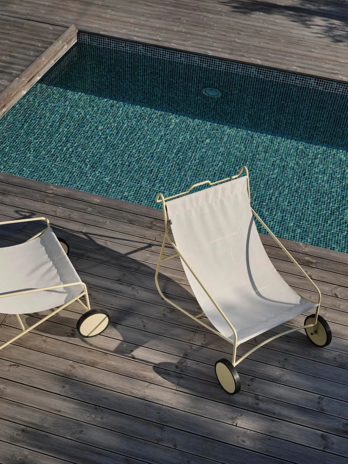 Poul Chair poltrona lounge, Limão-branco-sujo Brafab