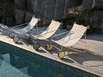 Poul Chair poltrona lounge - Verde poeira-branco - Brafab