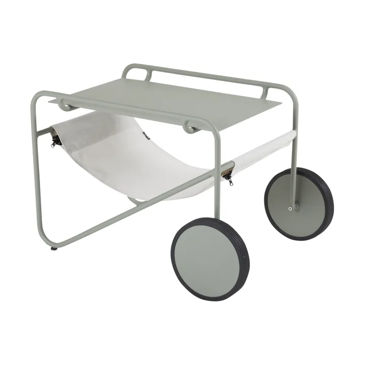 Poul Table mesa lateral - Dusty green-off white, 72x44 cm - Brafab