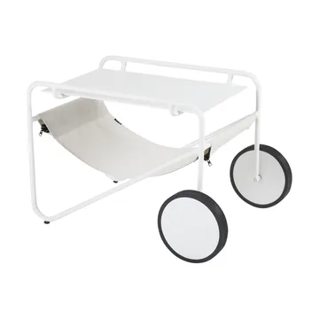 Poul Table mesa lateral - White-off white, 72x44 cm - Brafab